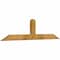Ekena Millwork Portland Rough Sawn Timber Gable Bracket, Western Red Cedar, 60"W x 15"H x 2"D x 4"F, 6/12 Pitch GBW060X15X0204POR00RWR - alternate 3